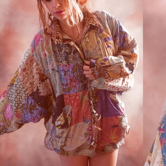 Jackets & Blazers - Vintage Reversible Patchwork Jacket